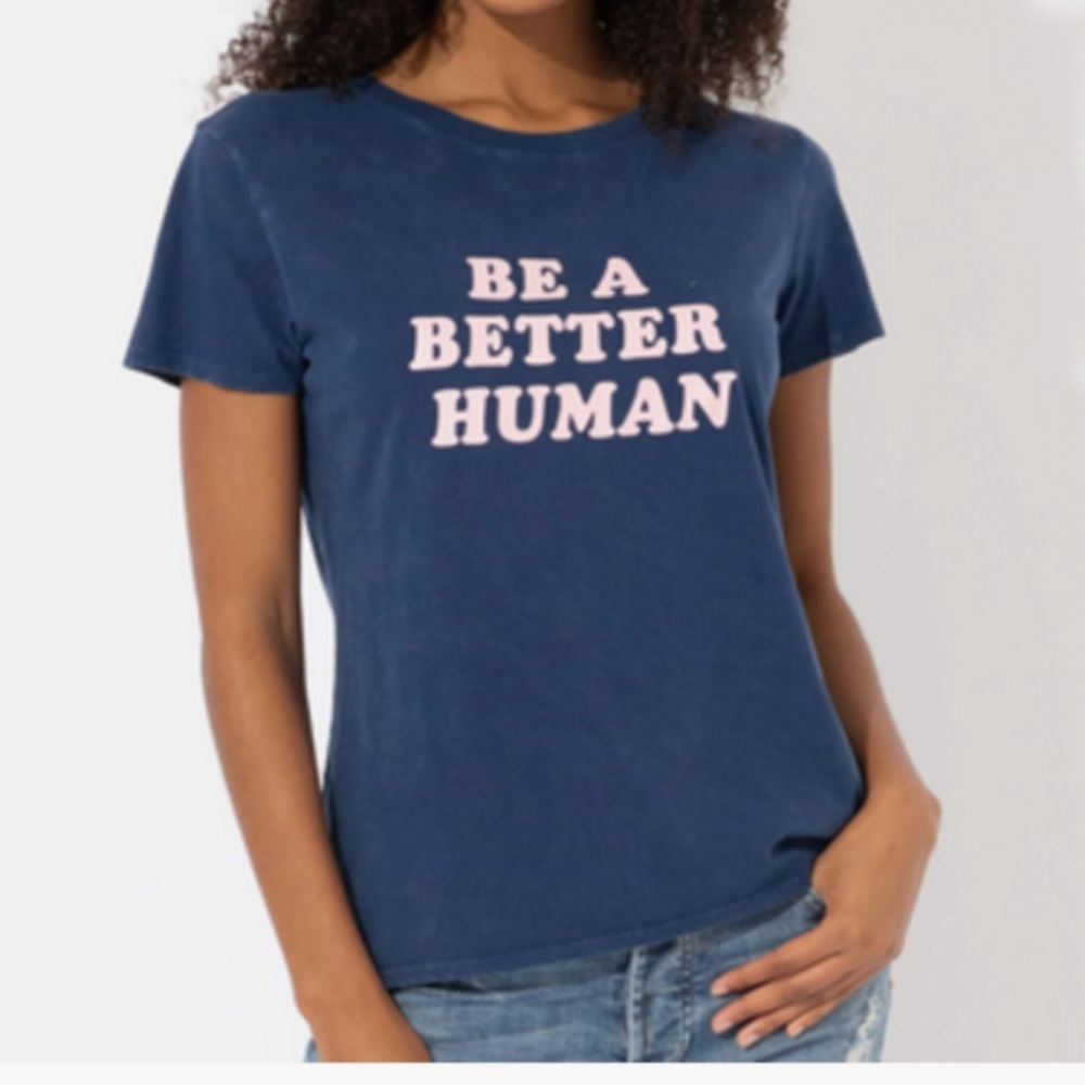 SubUrban Riot Be a Nice Human Graphic Tee Crop S